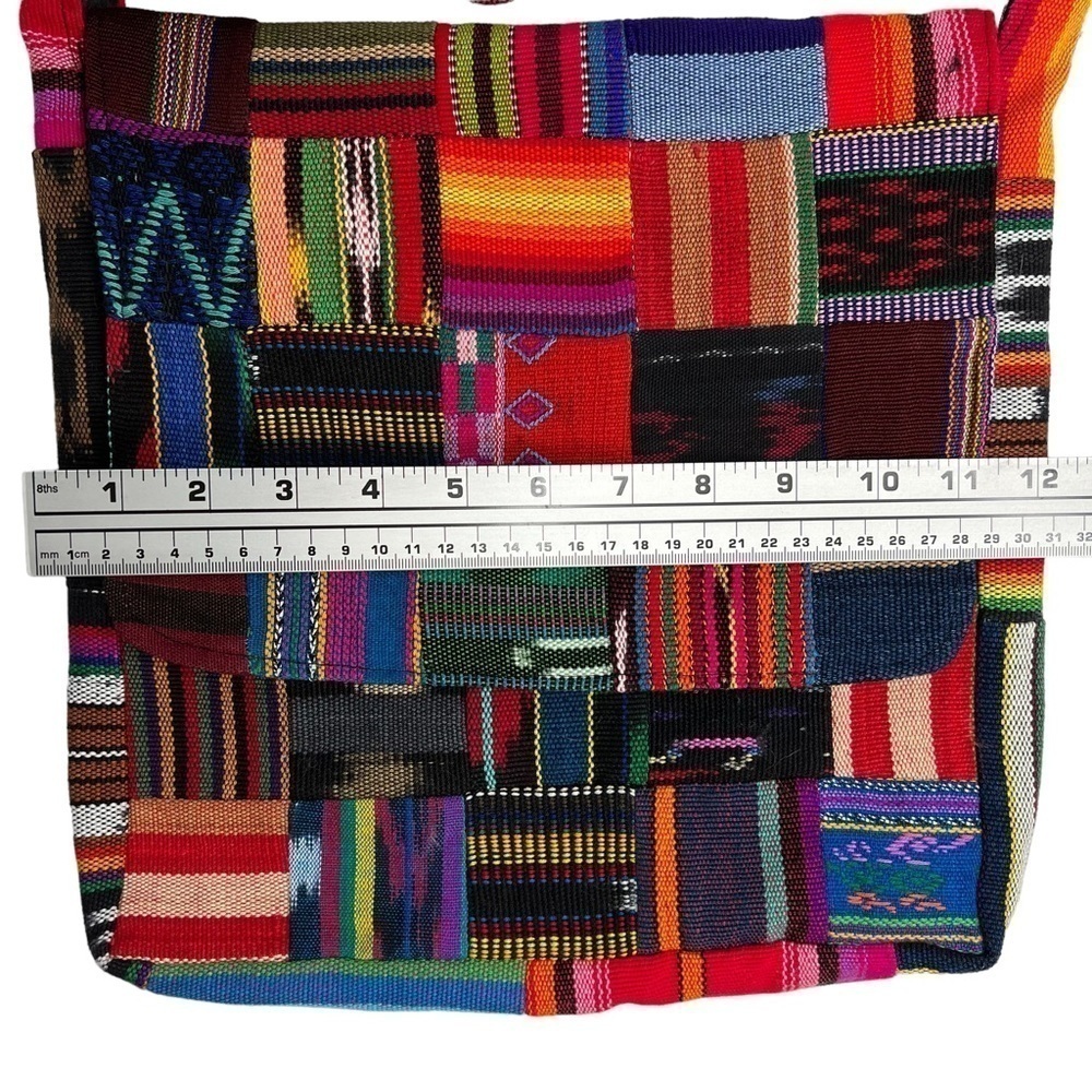 Patchwork Bohemian Multicolored Messenger Shoulde… - image 15